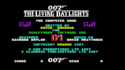 007 - The Living Daylights Title Screen